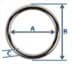 Picture of 20mm o-ring (inner measurement) - welded made of steel - colour: black - 50 pieces