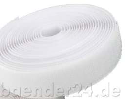 Picture of 25m hook tape, 30mm wide, color: white - for sewing on