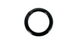 Picture of 31mm ring made of die-cast zinc - with springfastener - black - 1 piece