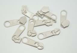 Picture of slider for zipper with 3mm rail, color: cream - 10 pieces