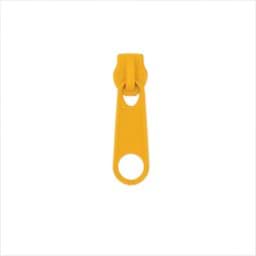 Picture of slider for 3mm zipper - colour: dark yellow - 10 pieces