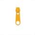 Picture of slider for 3mm zipper - colour: dark yellow - 10 pieces