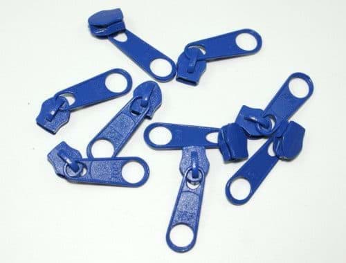 Picture of slider for 3mm zippers, color: blue - 10 pieces