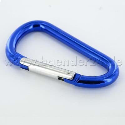 Picture of 10 key carabiner made of aluminum - 48mm long - color: blue