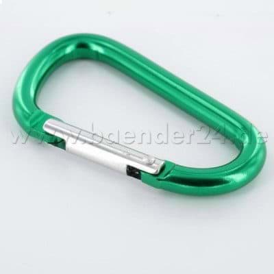 Picture of 10 key carabiner made of aluminum - 50mm long - color: green