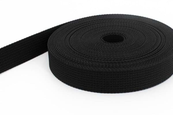 Picture of 50m PP webbing - 40mm width - 1,8mm thick - black (UV)