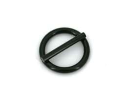Picture of 25mm ring with bar (inner measurement) - welded made of steel - black - 10 pieces