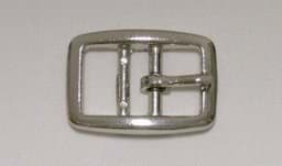 Picture of Buckle with two bars made of zinc die casting, nickel-plated - for 20mm wide webbing - 10 pieces