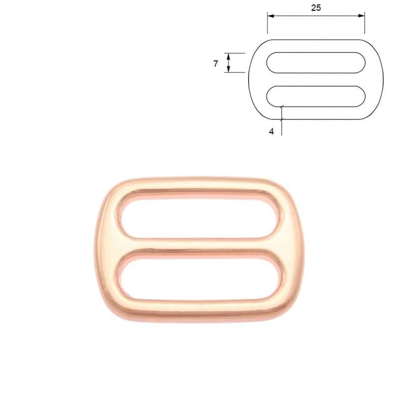 Picture of regulator made of zinc die casting - rosegold - 25mm wide outlet - 10 pieces