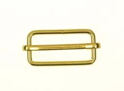 Picture of regulator made of steel, brass-colored - for 30mm wide webbing - 1 piece
