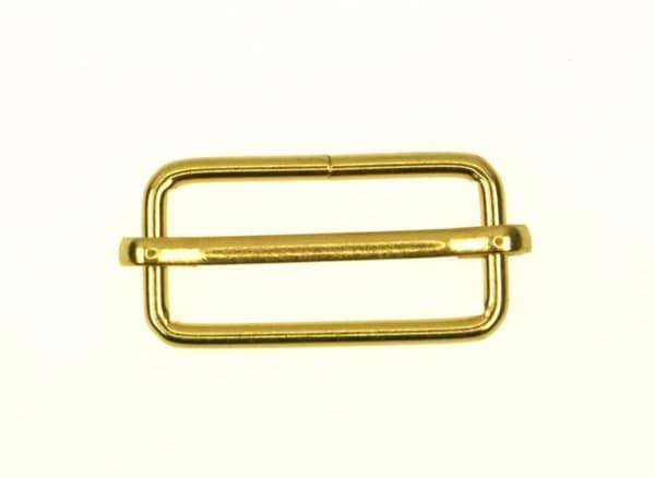Picture of regulator made of steel, brass-colored - for 30mm wide webbing - 10 pieces
