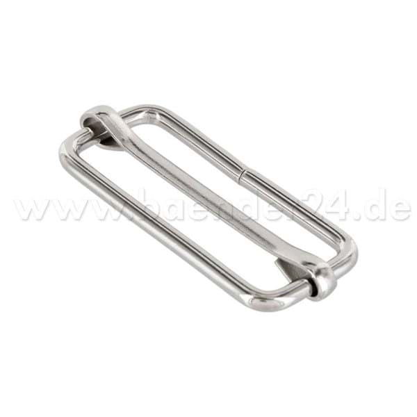 Picture of Regulator / slide-buckle made of steel - 40x16x3mm - for 40mm webbing - 10 pieces