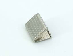 Picture of webbing ends for flat cord / webbing - 15mm wide - nickel-plated - 10 pieces