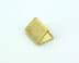 Picture of webbing ends for flat cord / webbing - 15mm wide - golden - 10 pieces