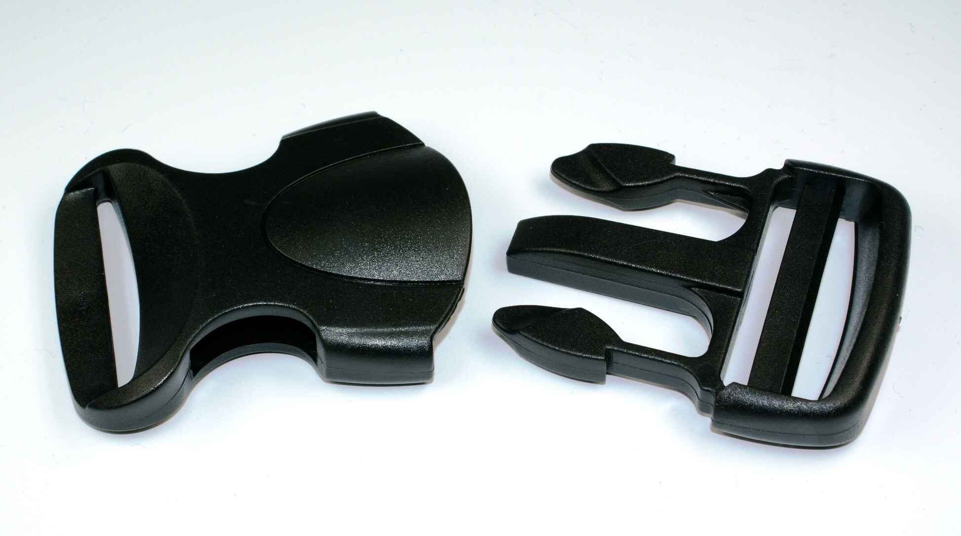 Picture of 10 buckles made of plastic - model BP 64 - for 20mm wide webbing
