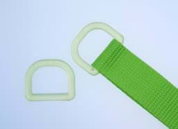 Picture of 25mm D-ring - lime transparent - 1 piece