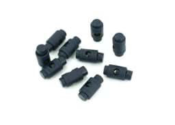 Picture of cord stopper - cylindrical form - 1 hole - colour: dark blue - up to 5mm - 10 pieces