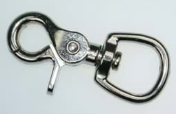 Picture of scissor carabiner with swirl - 6,8cm long - 20mm hole - 1 piece