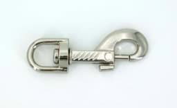 Picture of bolt carabiner 7,7cm made of zinc die-casting with round swirl - 10 pieces