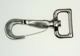 Picture of flat spring hook with rotatable swirl - for 20mm wide webbing - 10 pieces