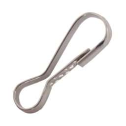 Picture of simplex hook made of steel wire, nickel-plated, 2,5cm long - 100 pieces