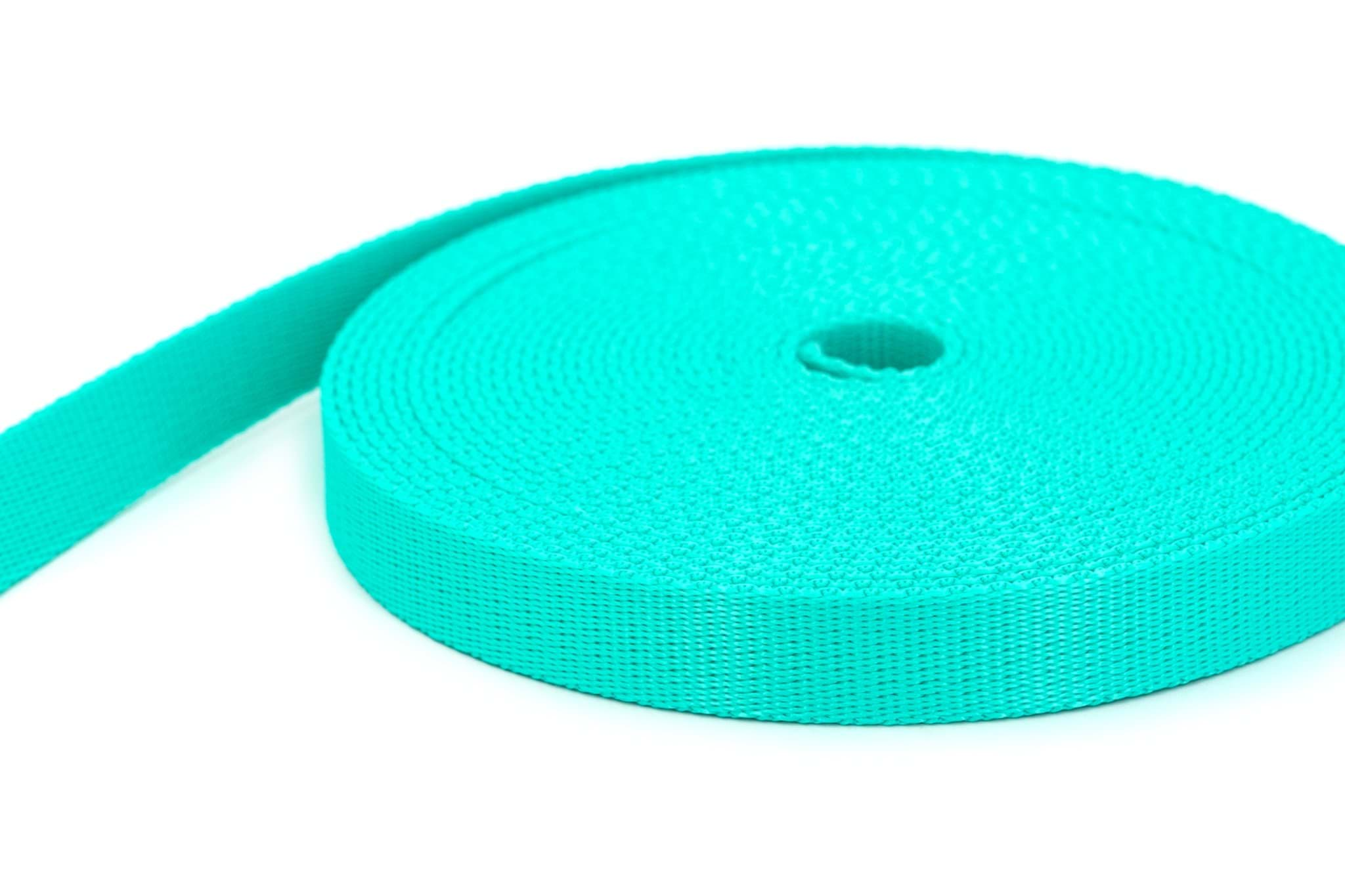 Picture of 10m PP webbing- 20mm wide - 2mm thick - mint (UV)