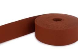 Picture of 1m belt strap / bags webbing - color: auburn / rust  - 40mm wide