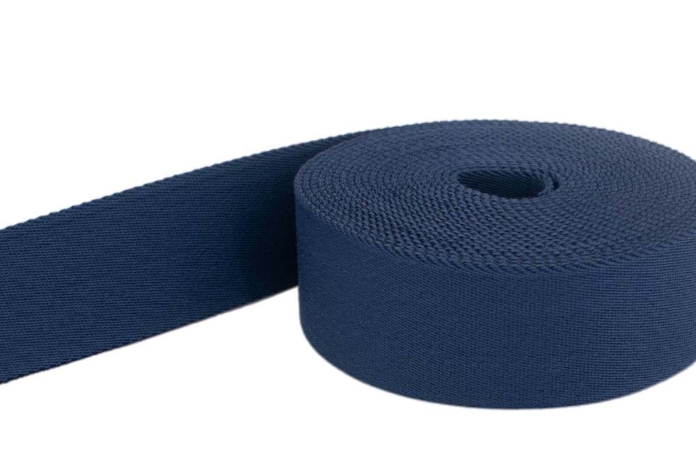 Picture of 1m belt strap / bags webbing - color: dark blue - 40mm wide