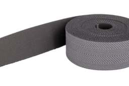Picture of 1m belt strap / bags webbing - color: fish bones grey 257 - 40mm wide