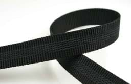 Picture of 50m centrical rubberized PP-webbing - 25mm wide - black