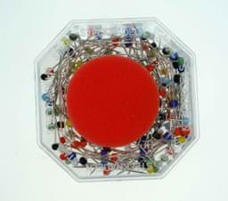 Picture of pin with head of glass with cushion - 30 x 0,6mm - 20g (approx. 250 pieces)