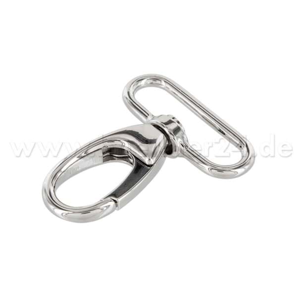 Picture of carabiner made of zinc die casting - 5,8cm long - for 40mm wide webbing - sturdy design - 1 piece
