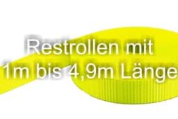 Picture of Restpostenbox 25mm breites Gurtband aus Polyester (PES) 1,4mm stark, 25m - neongelb (UV)
