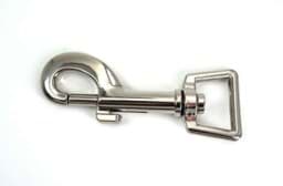 Picture of metal snap hook - 7,5cm long - for 20mm webbing - 50 pieces