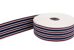 Picture of 5m belt strap / bags webbing - colour: three-colour stripe 340 - 40mm wide