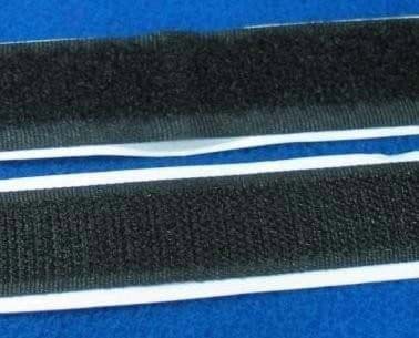 Picture of 4m self-adhesive Velcro tape (hook + loop), 50mm wide, black