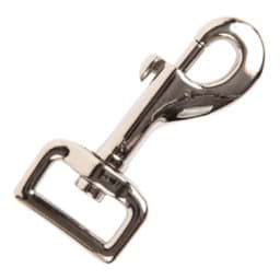 Picture of bolt carabiner made of zinc die-casting, nickel-plated, for 25mm webbing