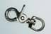 Picture of scissor carabiner with rotating swivel - 6,6cm long - 17mm hole - 1 piece