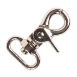 Picture of scissor carabiner made of zinc die-casting - 4,5cm long - for 20mm wide webbing - 1 piece