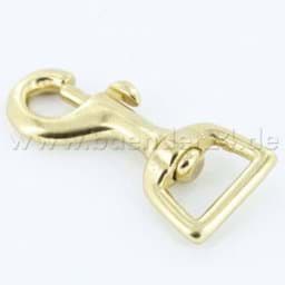 Picture of bolt carabiner 56x15mm made of brass, for 15mm wide webbing - 1 piece