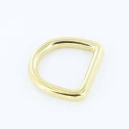 Picture of Brass D-rings, 20mm inner dimension, 4mm thick - 10 pieces