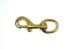 Picture of bolt carabiner 8cm made of brass, with round swirl - 1 piece