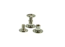 Picture of screw posts - 9mm head -  nickel-plated brass - 10 pieces
