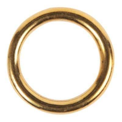 Picture of 29mm toroidal ring - brass - 5mm thick - 10 pieces