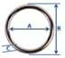 Picture of 25mm o-ring (inner measurement) made of 4,5mm thick brass - 1 piece
