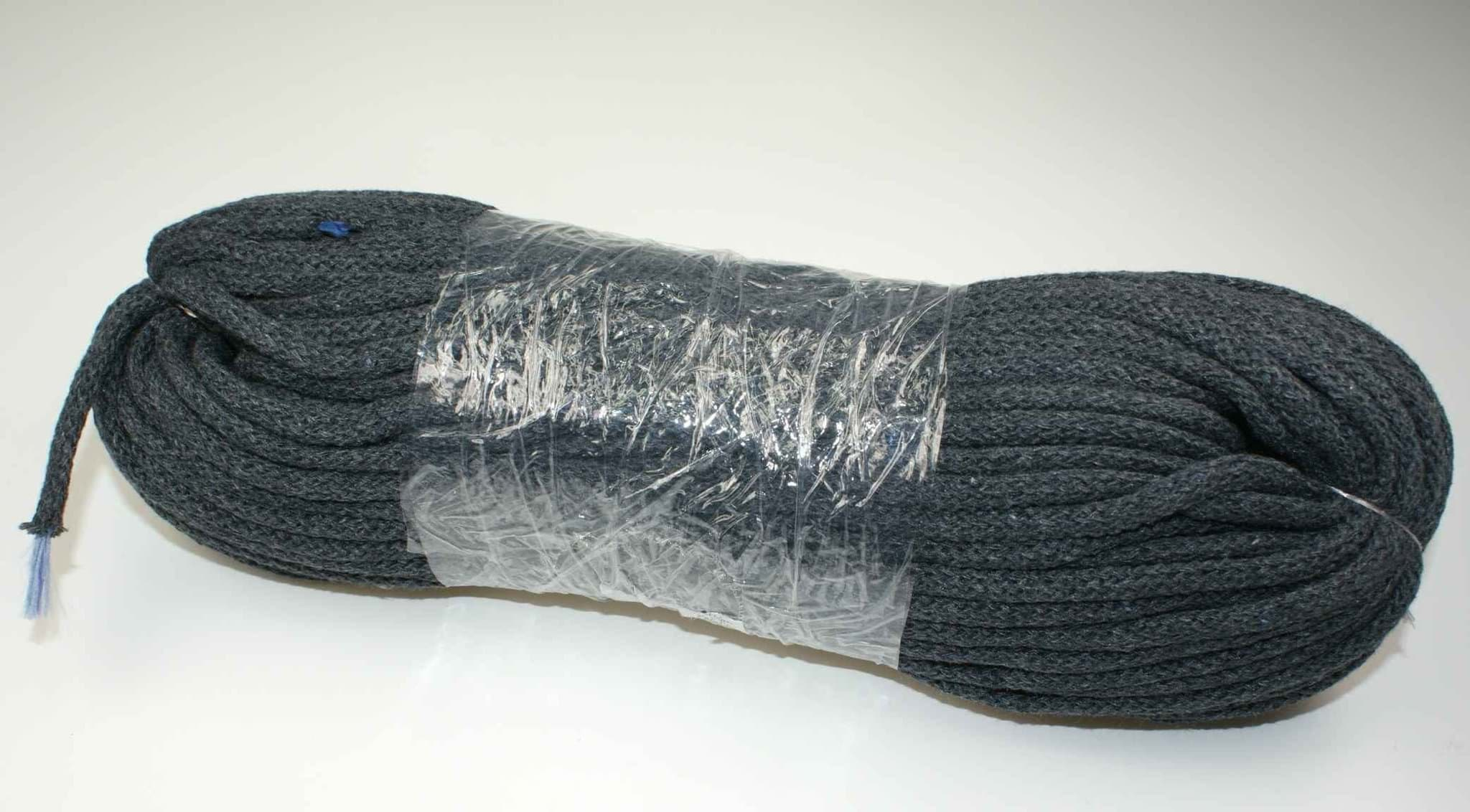 Picture of 50m cotton cord - 5mm thick - color: dark gray