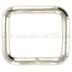 Picture of Square ring - welded from 5mm thick steel - nickel-plated - 50mm hole - 10 pieces