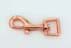Picture of bolt carabiner - rose gold - 6,3cm long - for 15mm webbing - 1 piece