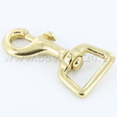 Picture of bolt carabiner 59x20mm made of brass, for 20mm wide webbing - 1 piece