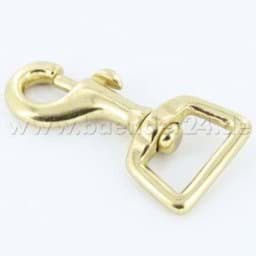Picture of bolt carabiner 59x20mm made of brass, for 20mm wide webbing - 1 piece